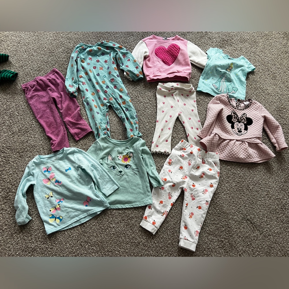 Bundle lot of girls clothes jumping beans, first impressions, +more 12-24 months